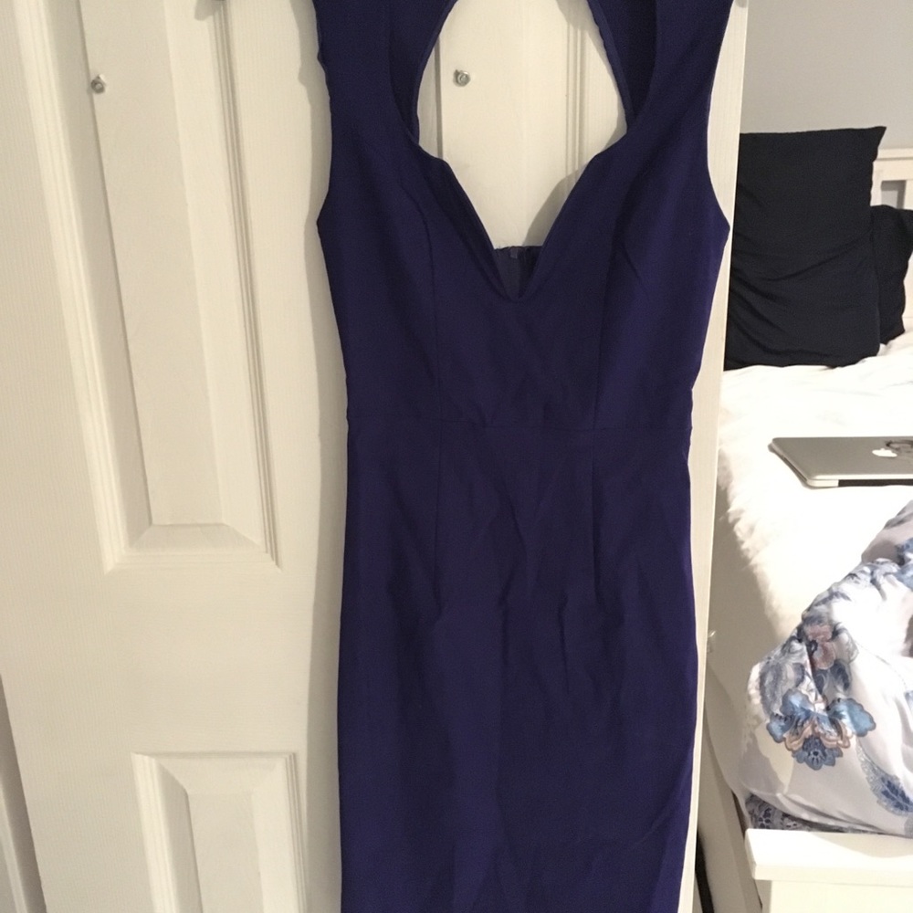 Sexy blue bodycon dress